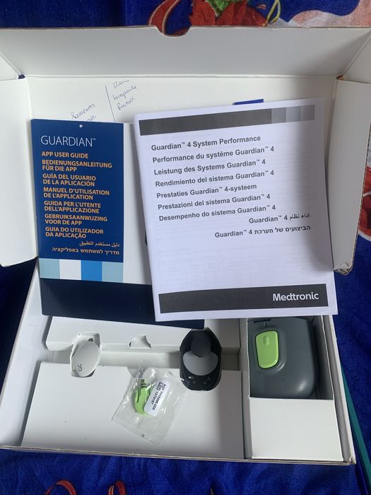 Tranzmitator Guardian 4Medtronic+Insertor+accesorii+cutie originala