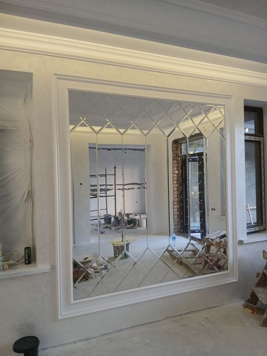 Rombik Dekarativ Zerkila Tosh oynalar Oyna kesish xizmati.