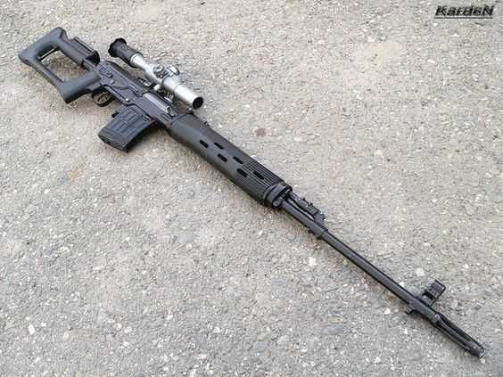 Pusca Airsoft SVD Dragunov (Sniper Rusia AK) 4,7j ARC Luneta METAL