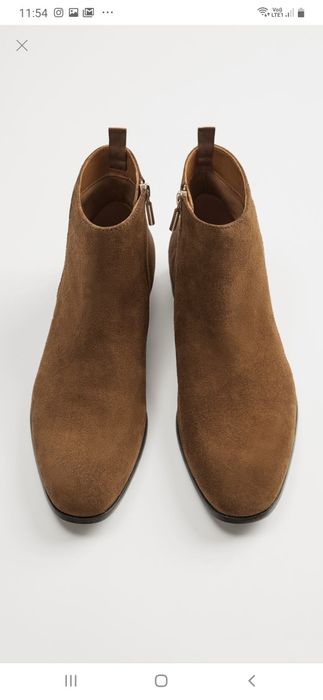 Ghete Chelsea Zara.piele întoarsă,40,model Balmain