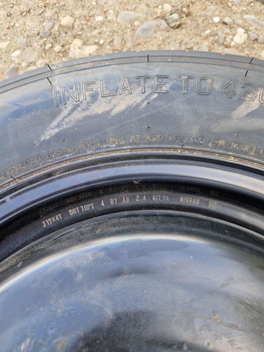 Roata de rezerva slim Nissan X-Trail T155/90D17 2016