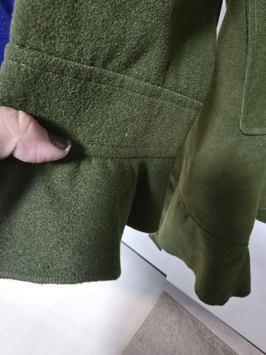 Кашмирено палто зелено