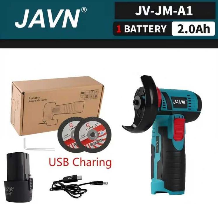 Мини безжичен ъглошлайф JAVN 12V