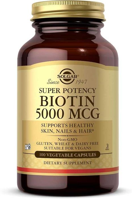 Solgar Biotin 5000 mcg 100 капсул! Оригинал 100%!