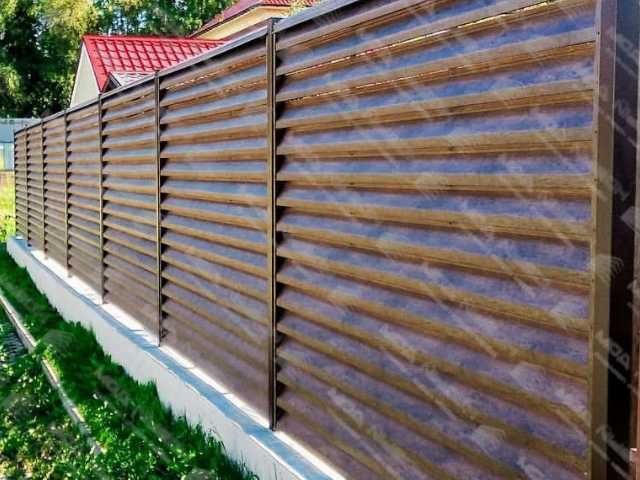 Забор жалюзи еврозабор