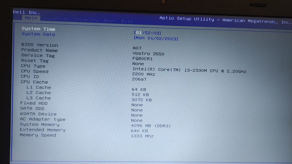 Placa de baza Dell Vostro 3550 - perfect functionala