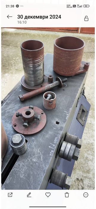 Машина за угъване на профили и плътно желязо