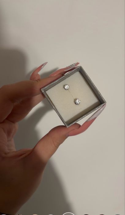 Сребриста Гривна Cartier+подарък обици