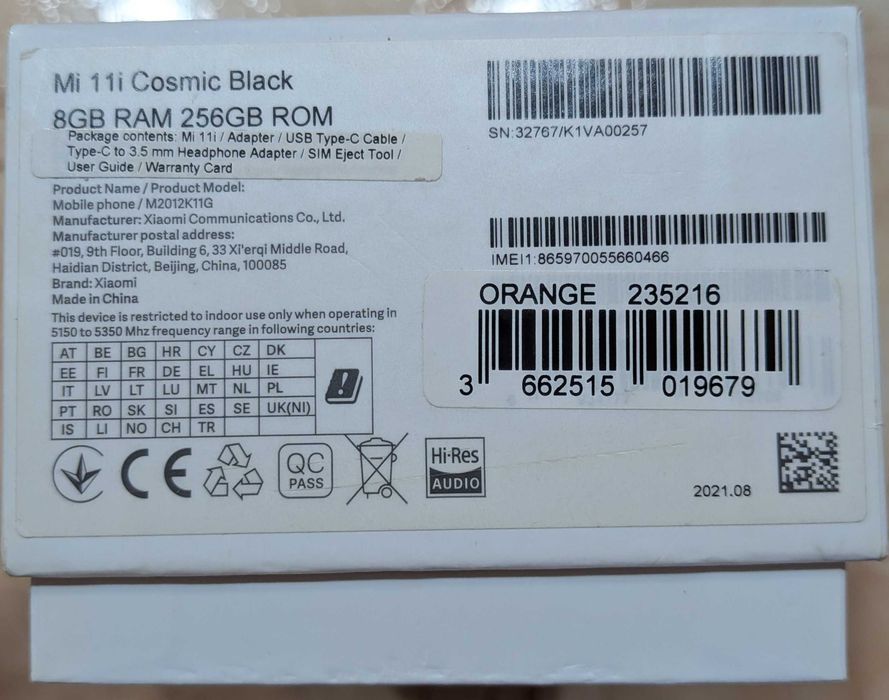 Telefon Xiaomi Mi 11i 5G
