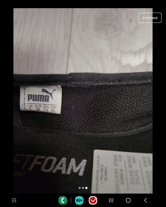 Espadrile PUMA nr 37