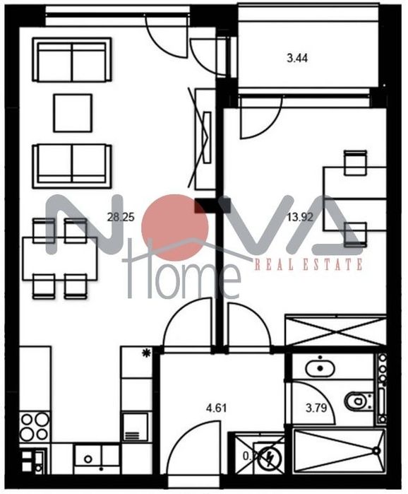 2-стаен в Варна-Цветен площ 72 цена 141100