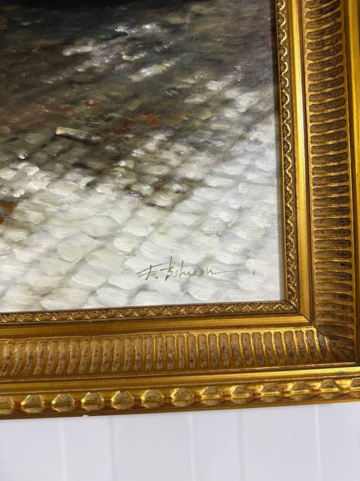 Оригинална маслена картина на плато