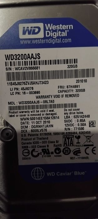 Hard disk 320 gb хард диск