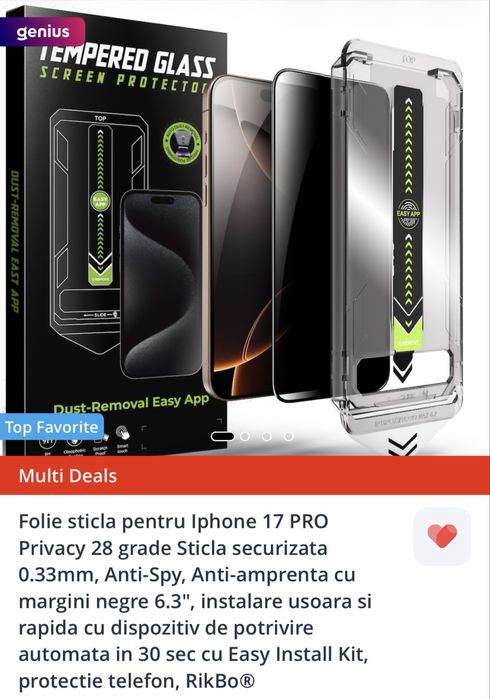 Vand Iphone 17 pro