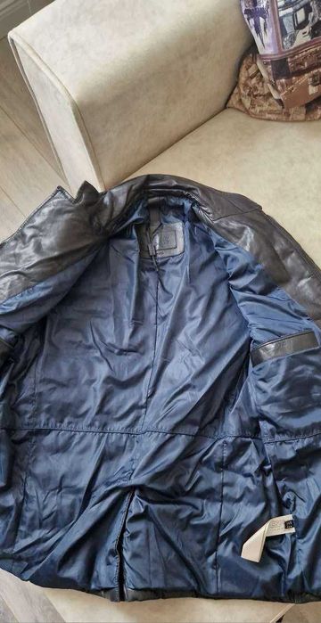 Куртка кожаная зимняя Massimo Dutti