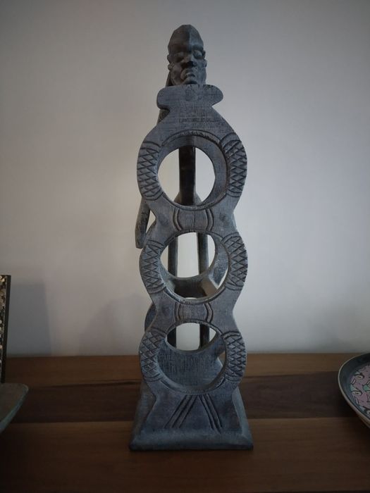 Дървена поставка за вино от Индонезия