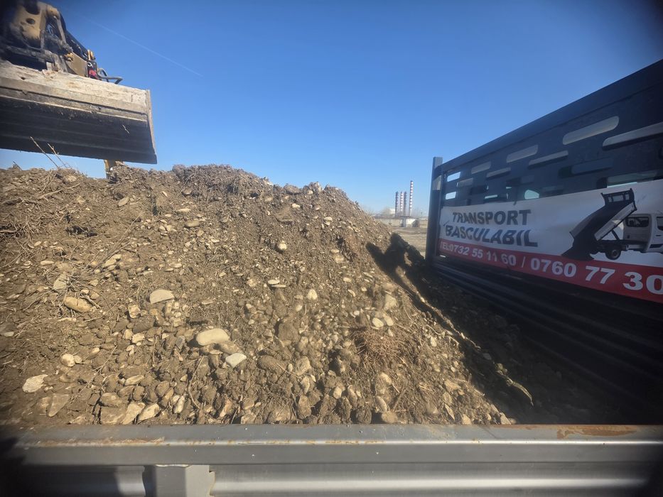 Nisip,Pietriș, Balastru,Pământ Vegetal :TRANSPORT BASCULABIL