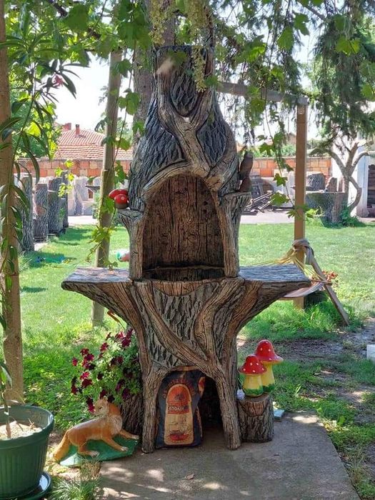 Барбекю от щампован бетон