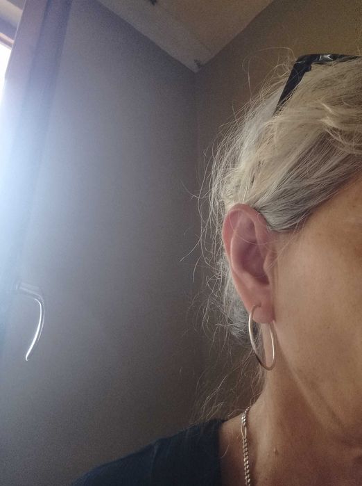 Сребърни обеци халки  50 лв