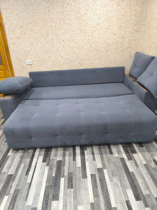 Продам диван серо-голубой