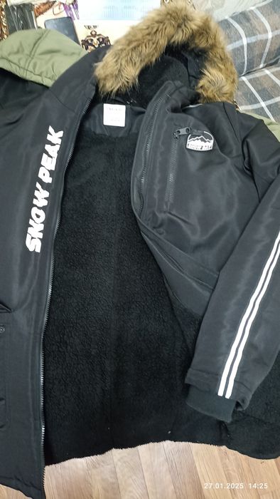 Парка с мехом 12-14 лет