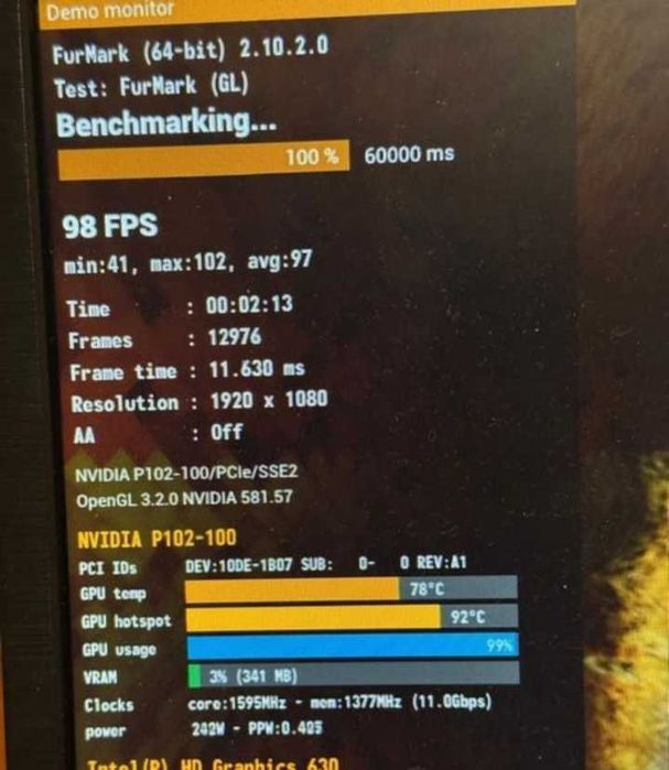 Видеокарта 1080ti 10gb (p102-100)