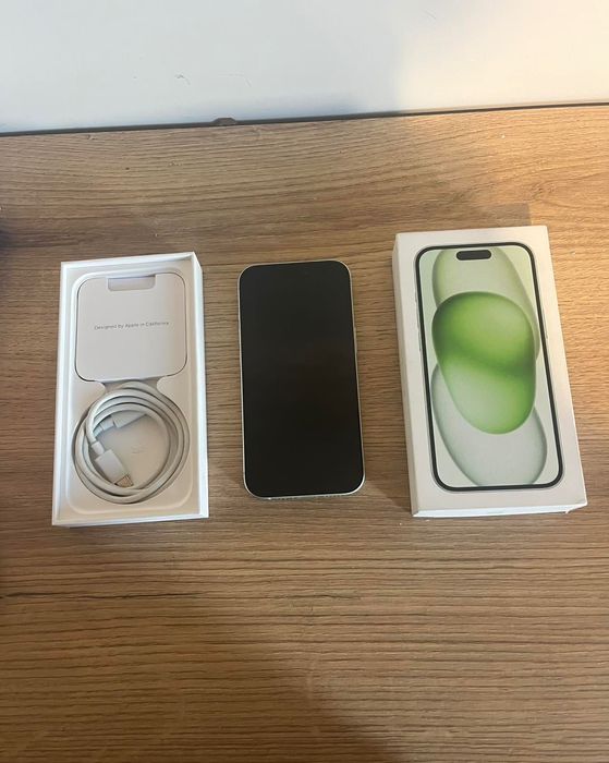Iphone 15 Green КАТО НОВ 128GB 89% BH