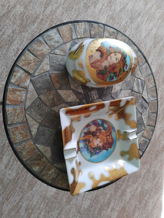 Bomboniera si Scrumiera Portelan Hollohazi