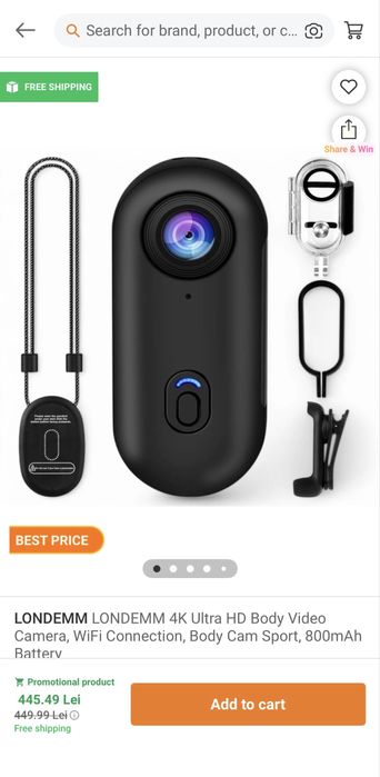 Camera 4k gopro de actiune