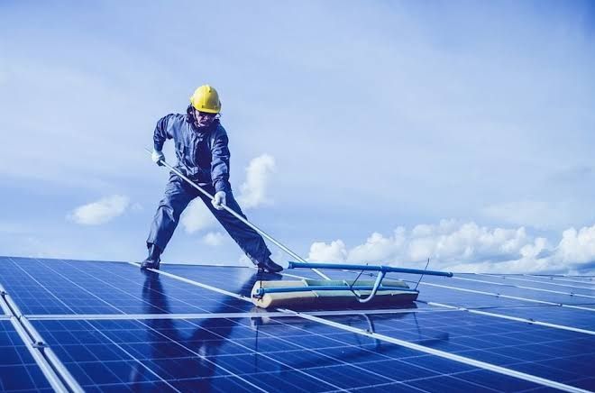 промывка солнечных панелей