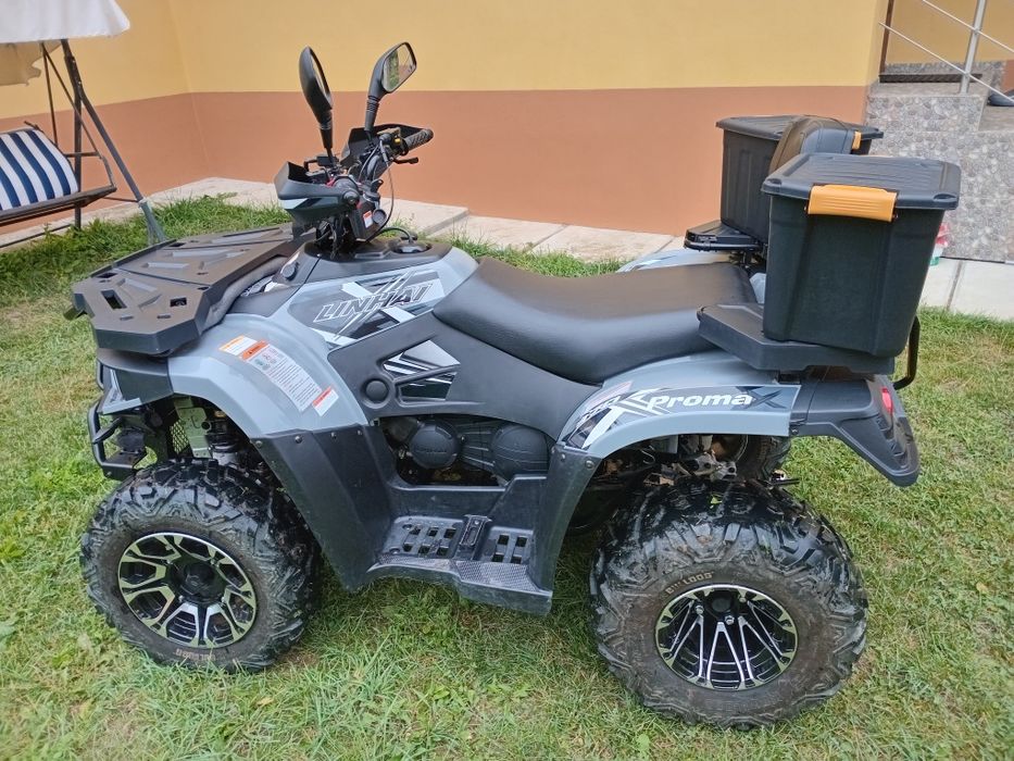 Vand Atv Promax 370 bine intretinut,fabricat 2023 inscris la primarie .Putere 21cp ,1100km, telef 0770398972 .Pret 3590 euro.
