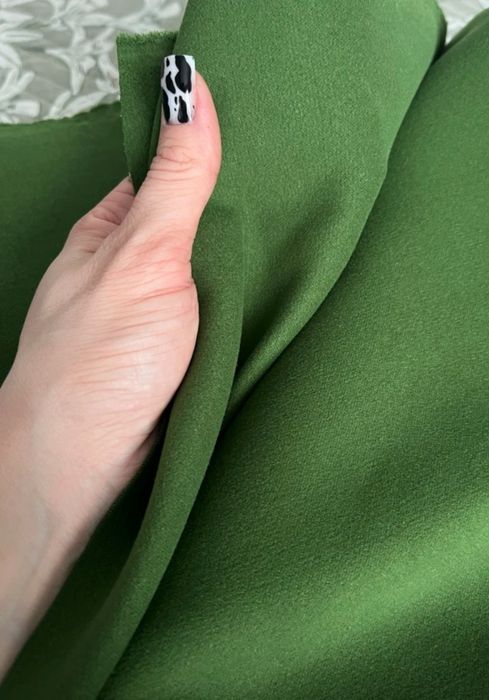 Ткань пальтовая зелёный цвет