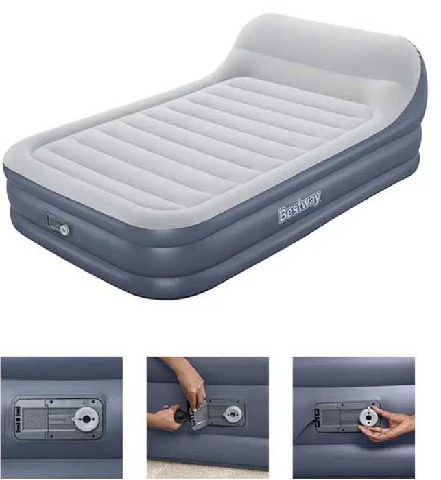 Надувной кроват-203 x 152 x 46(84) см Bestway-67923 Доставка бесплатно