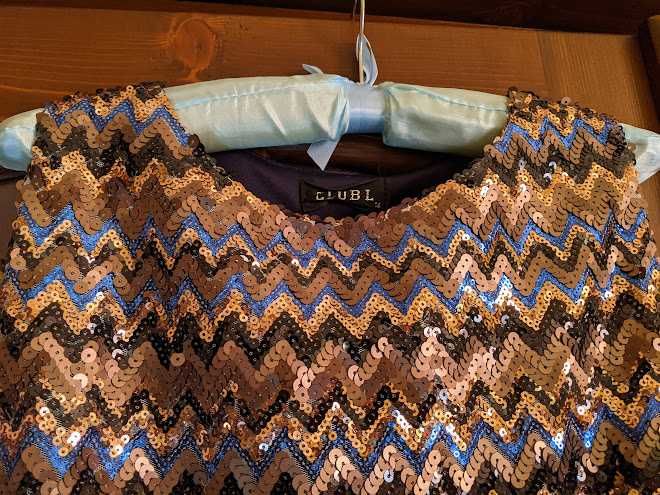 Rochie de ocazie ,lunga cu paiete