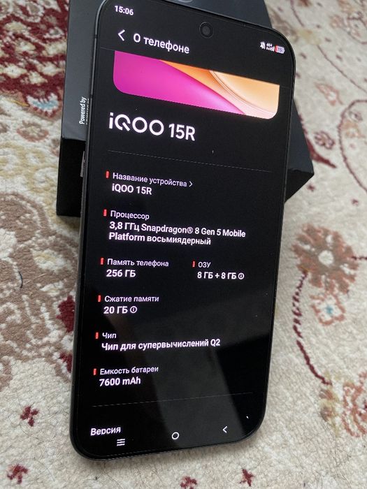 Iqoo 15r 8/256gb