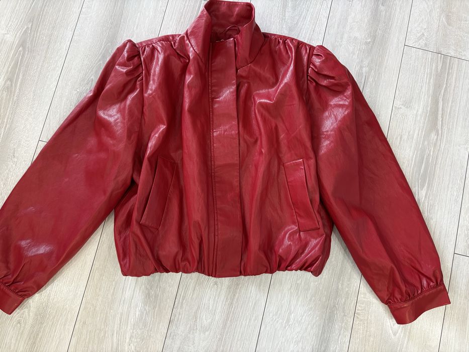 Страхотно червено кожено яке Reserved