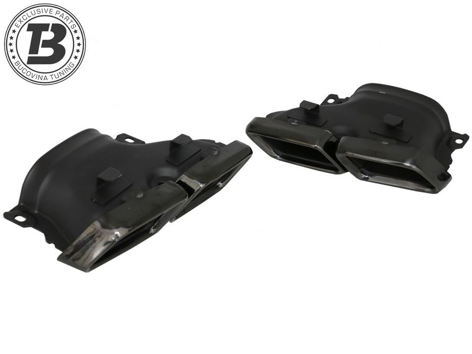 Difuzor Bara Spate cu Ornamente compatibil cu Mercedes GLE SUV W166 AMG