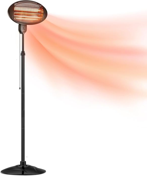 Incalzitor electric de terasa cu cuart 2000 W rezistent la apa cu picior Donyer Power