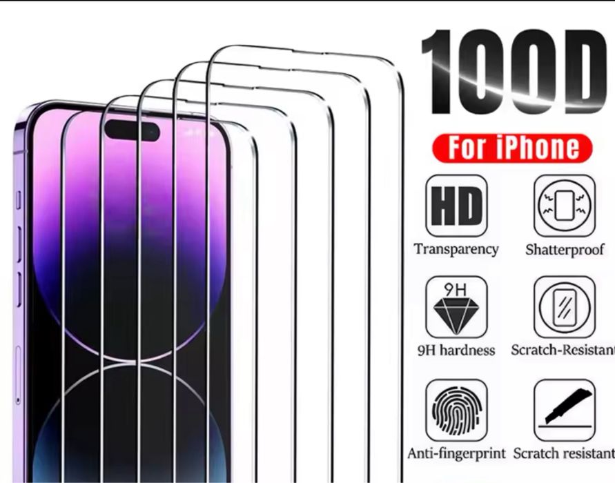 Set 17 buc- Folii sticla/ protectie sticla ecran iPhone 14, 13, 12, 11