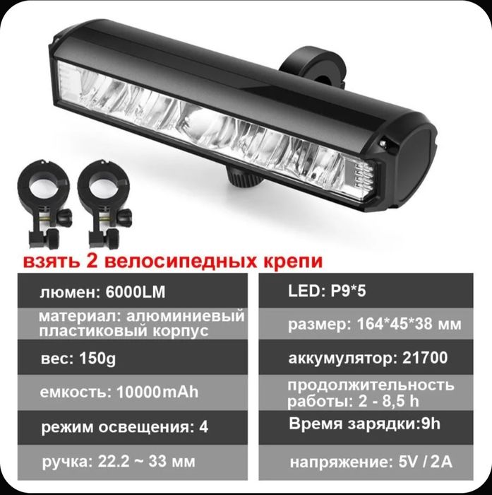 Велофонарь Newboler
