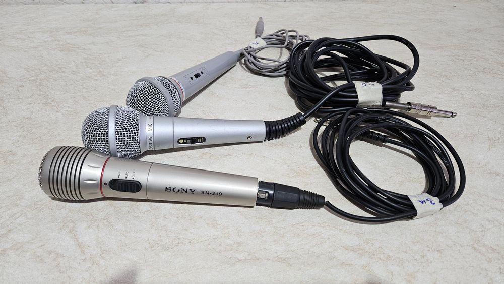 Микрофоны от караоке 3 шт.