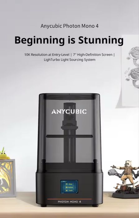 Anycubic Photon Mono 4 + Wash and Cure Station
