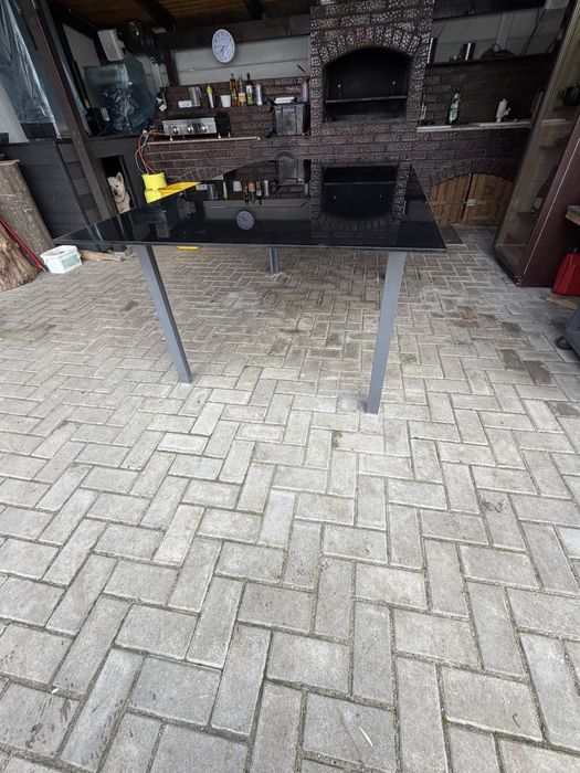 Masa mare 220x120 gradina terasa sticla groasa