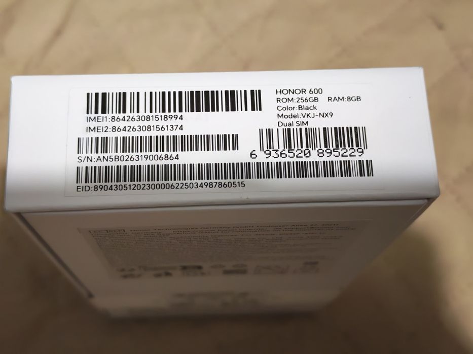 Honor 600 5G Sigilat 2 ani garanție Negru 256Gb