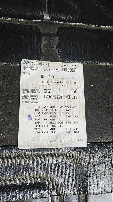 Piese audi Q3 2.0 4X4