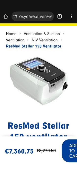 Aparat tratare Apnee Resmed 150 stellar