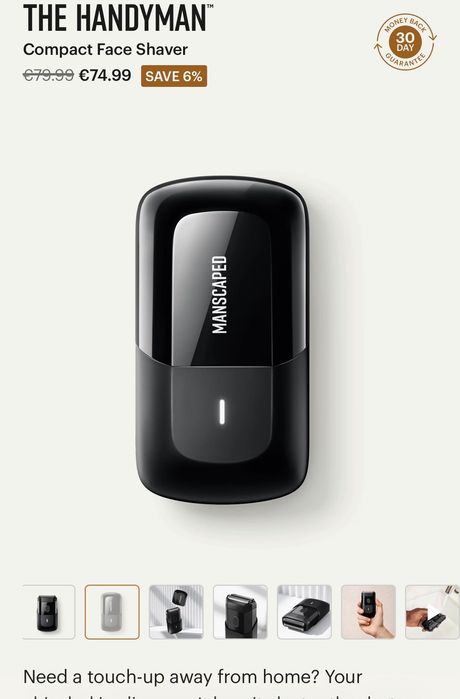 Комплект MANSCAPED Компактна самобръсначка за лице и Тример за тяло и слабини
