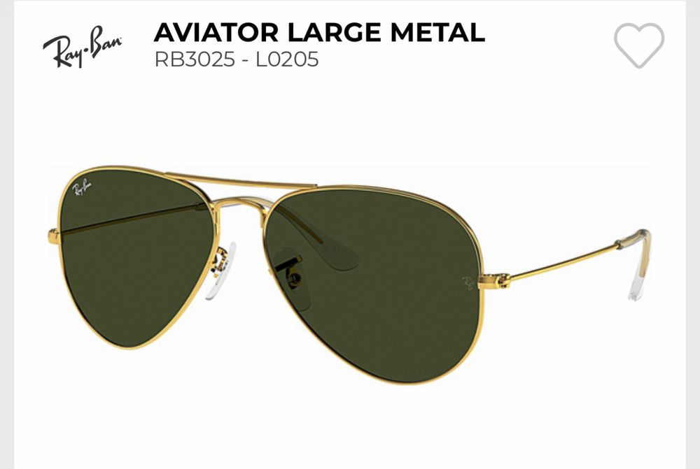 Ochelari de soare Ray Ban Aviator RB3025 L0205