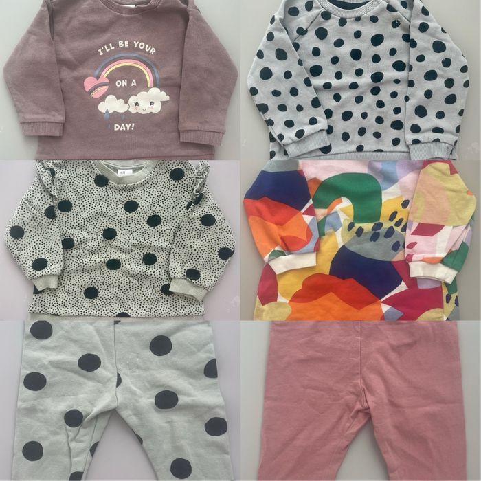 3 блузи, 1 рокля, 2 клинчета, р-р 68