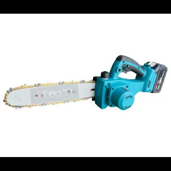 Акумулаторен Безчетков Верижен Трион с  30см шина, 2 Вериги, 2 Батерии